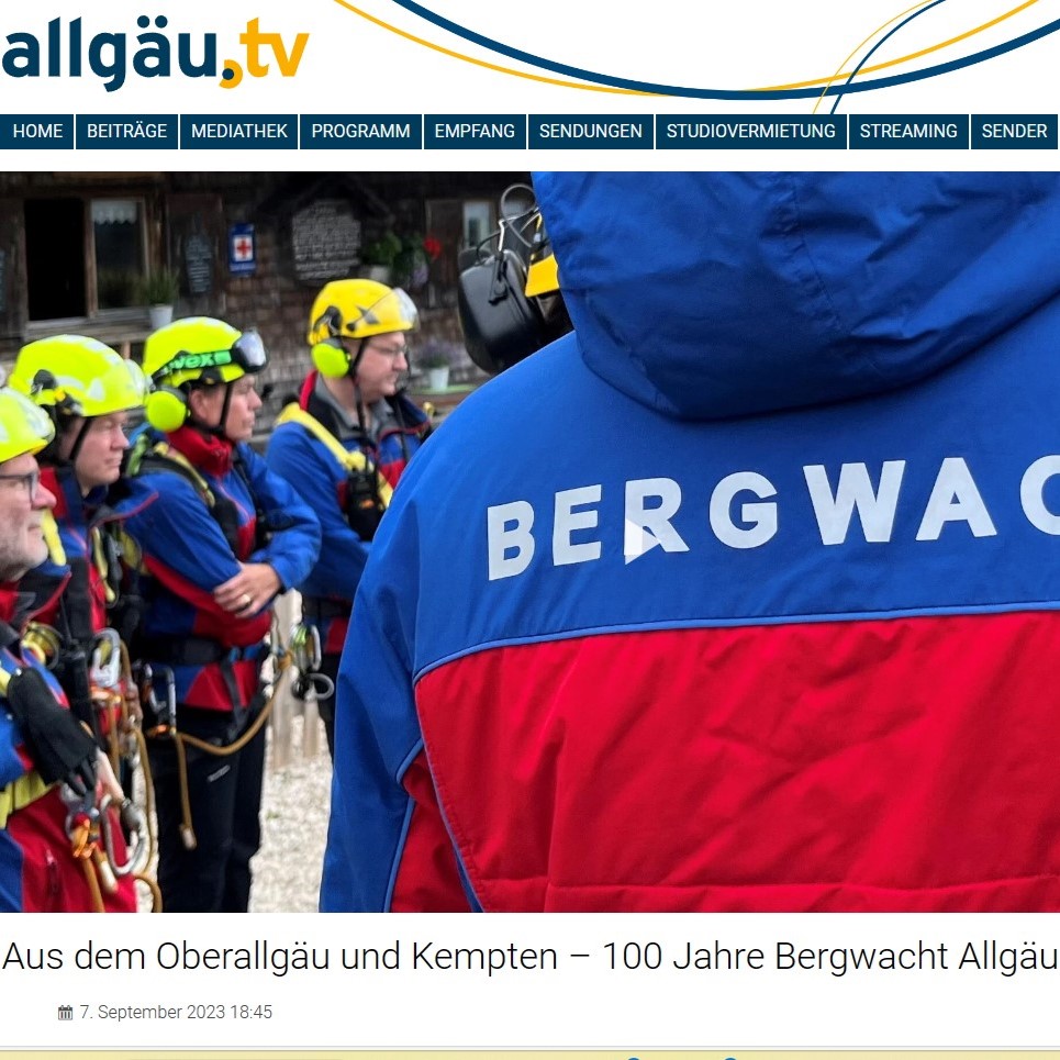 100 Jahre Bergwacht Allgäu