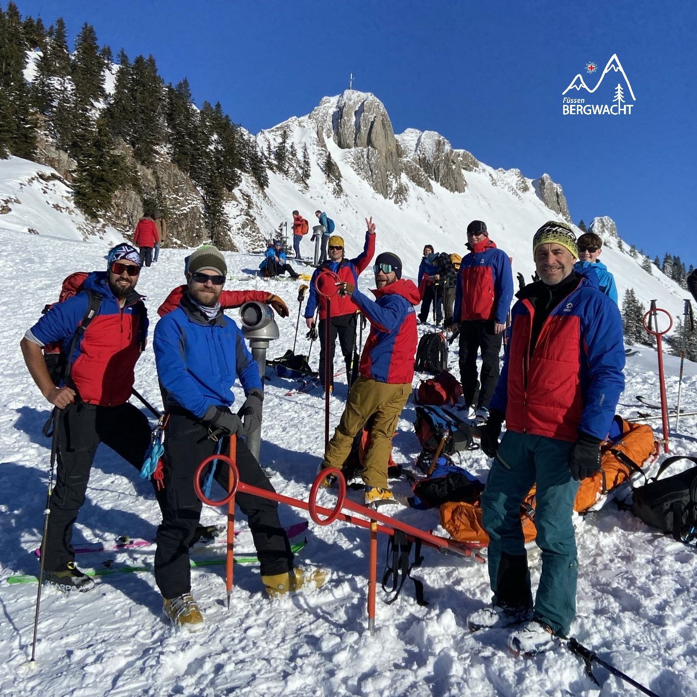 Lawinenausbildung der Bergwacht Füssen am 20.01.2024