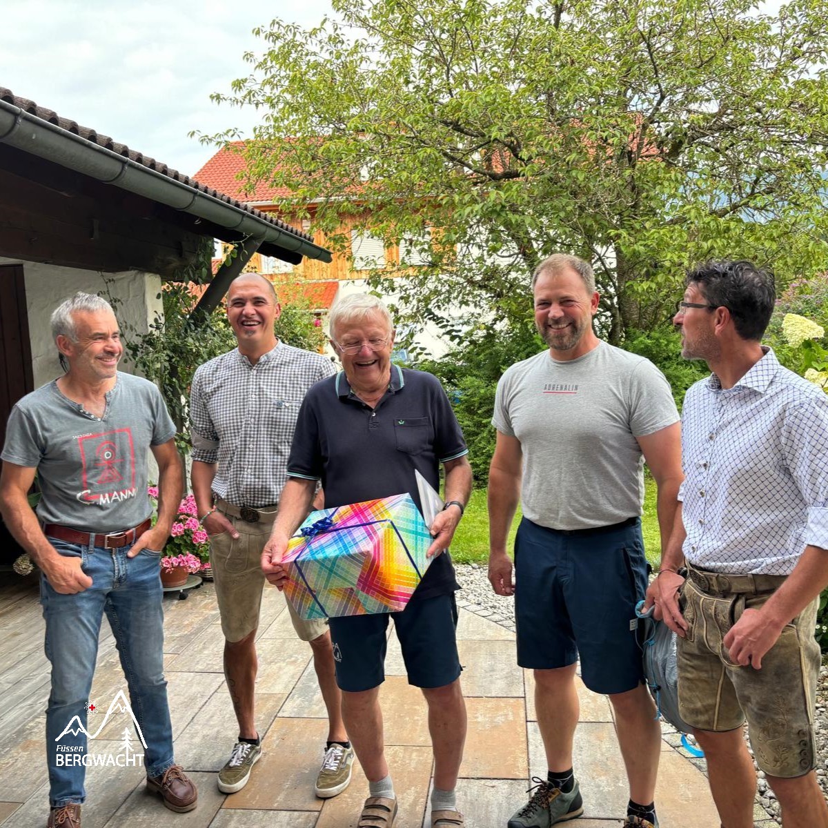 Ein Urgestein der Bergwacht Füssen feiert seinen 80sten Geburtstag