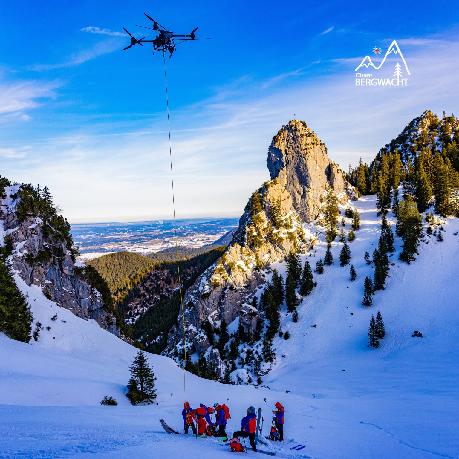 Bergwacht Füssen trainiert komplexen Lawineneinsatz